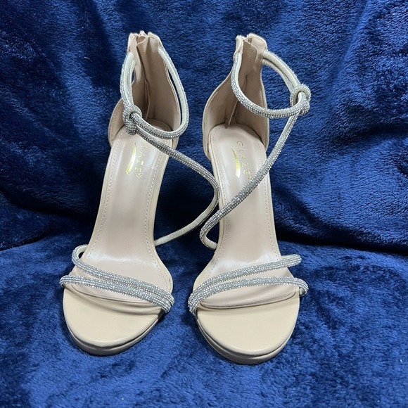Glaze Shoes - Glaze Women Rhinestone Embellished 4.5‎ Inch Heels